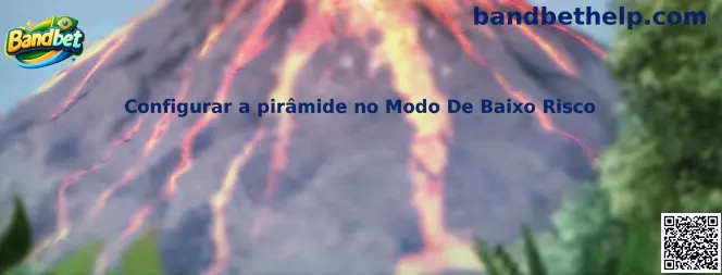 Configurar a pirâmide no modo de baixo risco na Bandbet Plinko